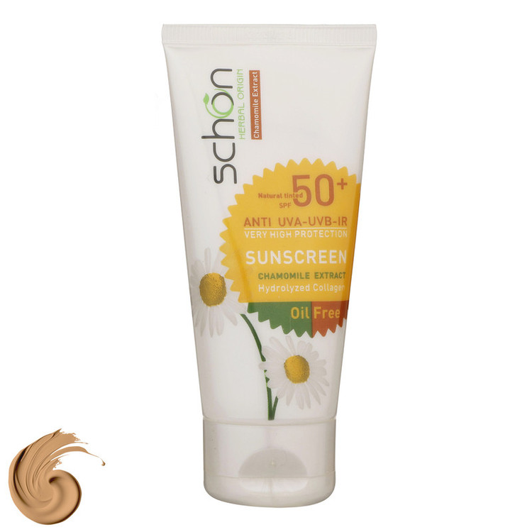کرم ضدآفتاب رنگی فاقد چربی شون با رنگ طبیعی + SPF50